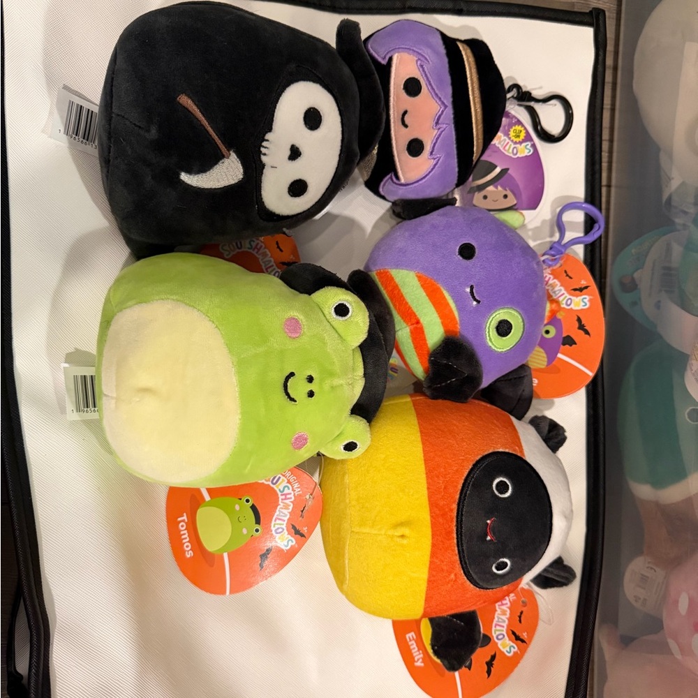 Squishmallows Halloween Plush Collection - Black, Purple, Green, Orange